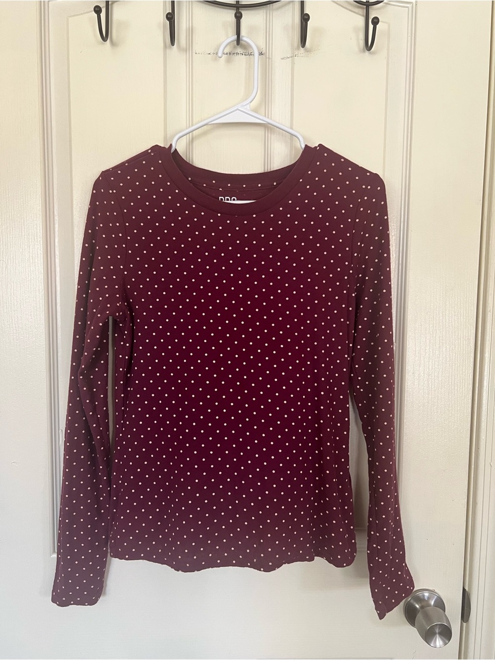 BDG Urban Outfitters Women’s M Burgundy Polka Dot 100% Cotton